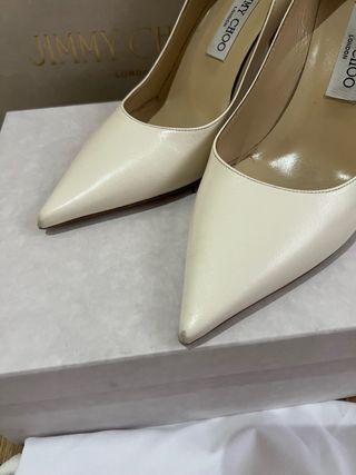 Tacones Jimmy Choo beige