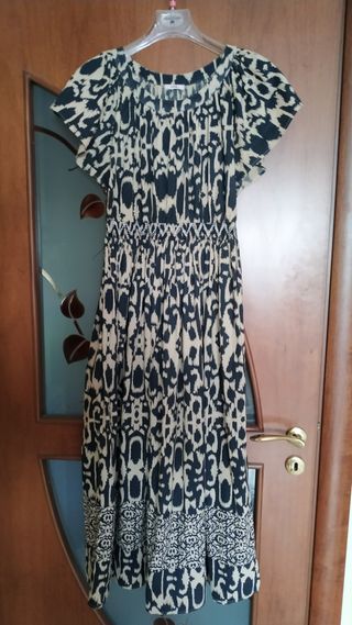 Abito estivo Oltre beige e nero