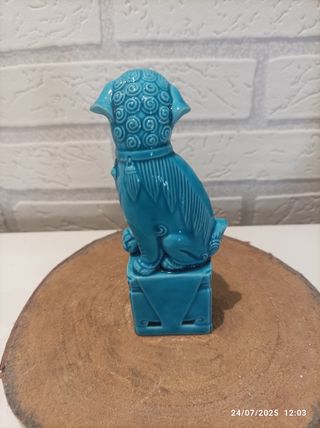 Figura Le&oacute;n Fu Chino Cerámica
