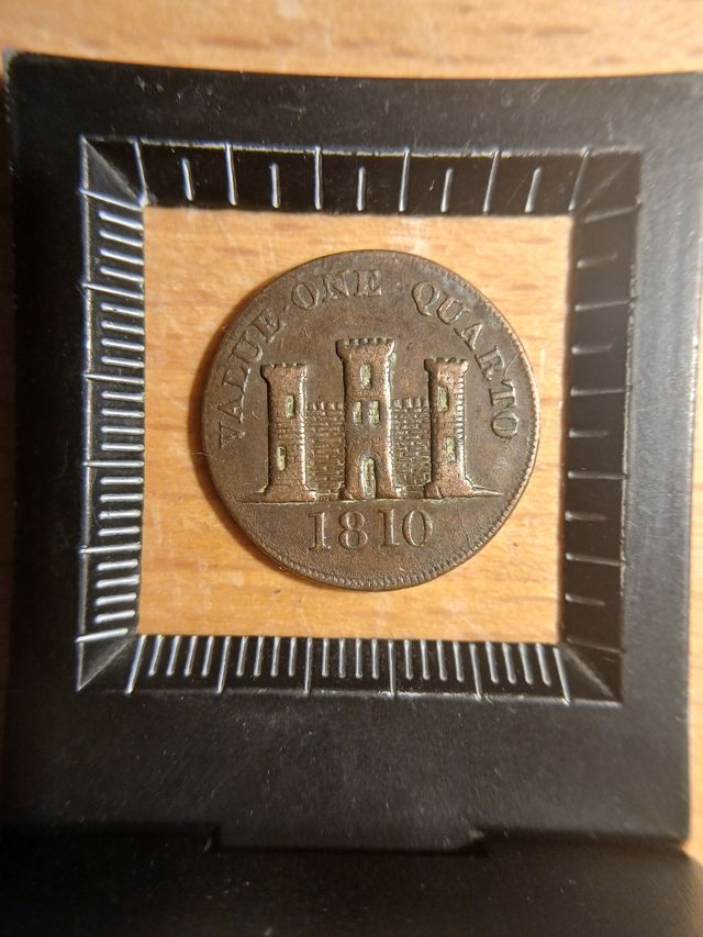 1 quarto 1810 Gibraltar