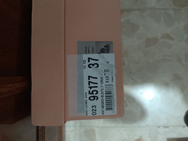 Sandalias cuña negras nº37