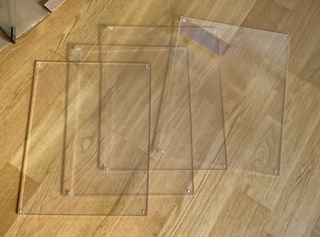 3 baldas metacrilato para vitrina Detolf 