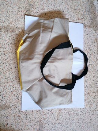Borsa shopping beige e gialla