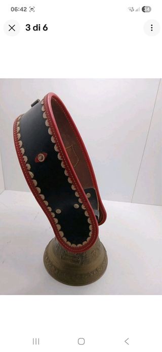 Campana vacca vintage in pelle