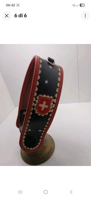 Campana vacca vintage in pelle