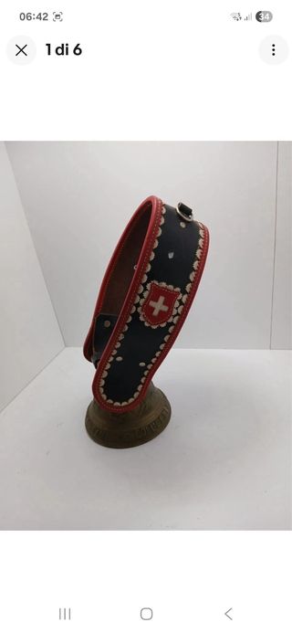 Campana vacca vintage in pelle