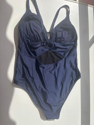Bañador azul talla grande