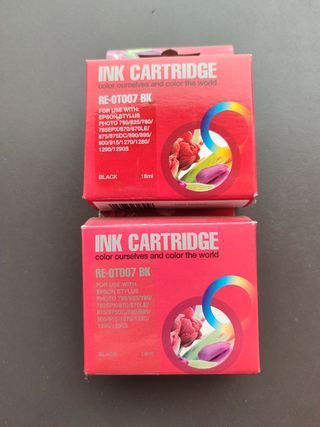 2 Cartuchos Epson T007BK - tinta negra