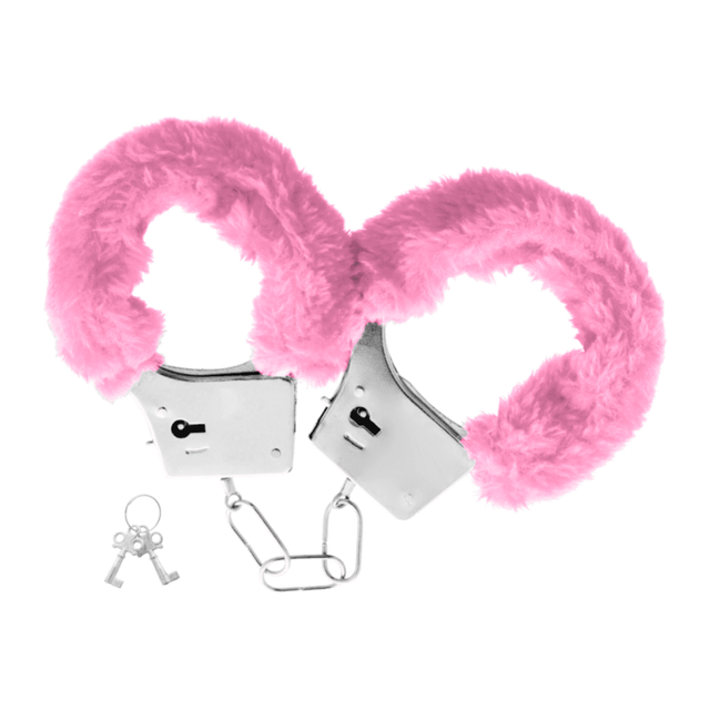 Esposas de peluche rosa