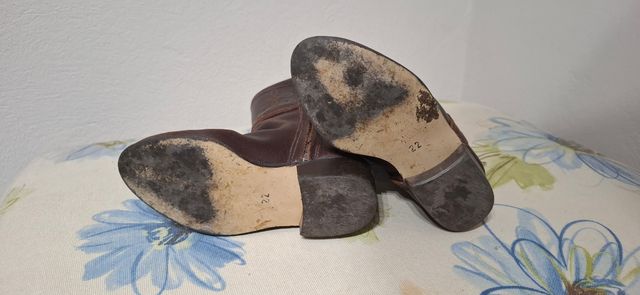 Botos camperos niño niña piel marrón talla 22