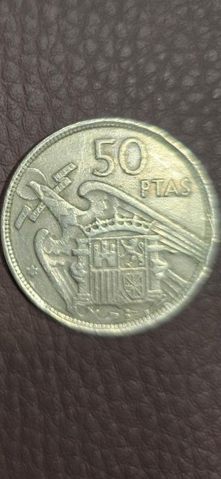 Moneda 50 pesetas 1957 estrella 58