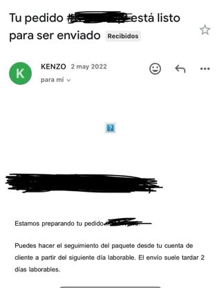 Camiseta Kenzo Tigre Negra
