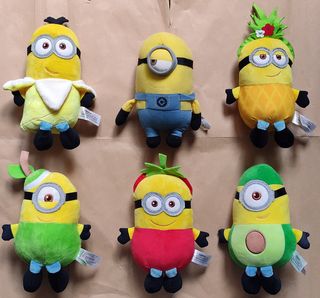6 Peluche Minions Frutta