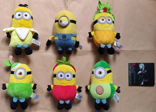 6 Peluche Minions Frutta
