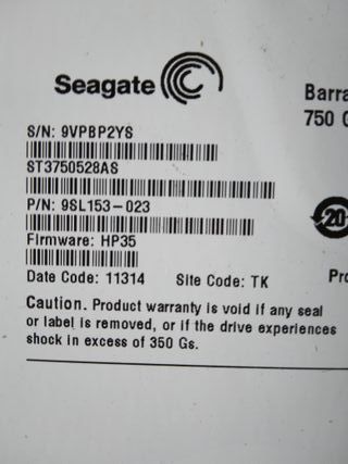 Seagate Barracuda 7200.12 750GB