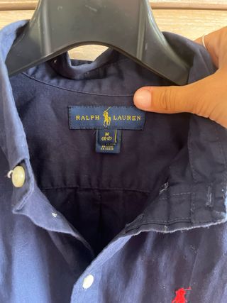Camisa Ralph Lauren niño, azul marino