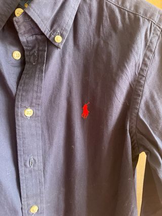 Camisa Ralph Lauren niño, azul marino