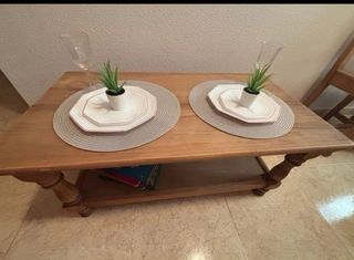 Mesa centro madera maciza