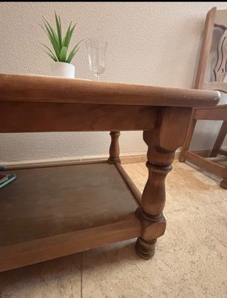 Mesa centro madera maciza