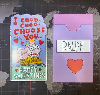 Tarjeta postal San Valentín Ralph Simpsons