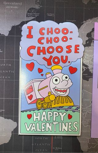 Tarjeta postal San Valentín Ralph Simpsons
