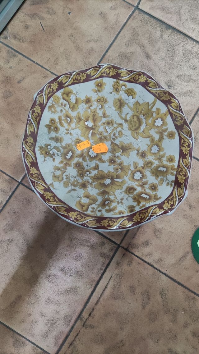 Centro de mesa porcelana 28 largo y 15 alto