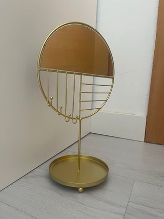 Joyero espejo dorado