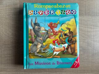 Libro y puzzles Los músicos de Bremen