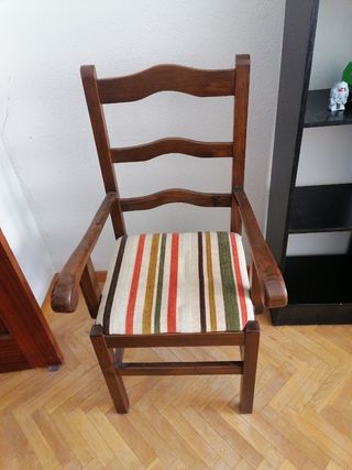 Butaca madera estilo rústico