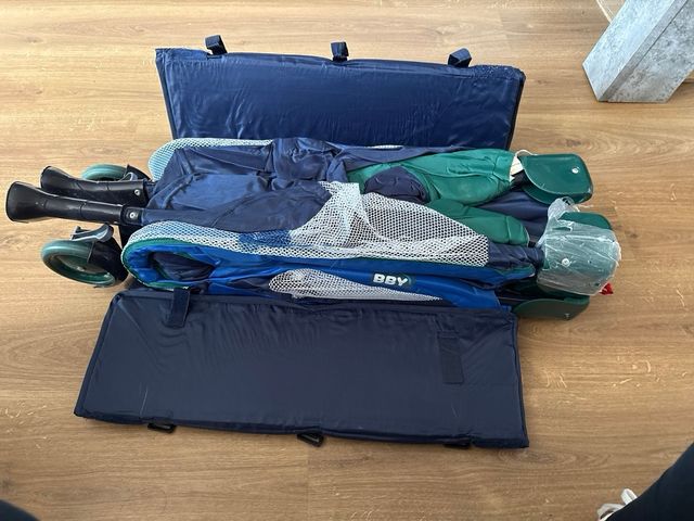 Cuna viaje - Plegable, Azul