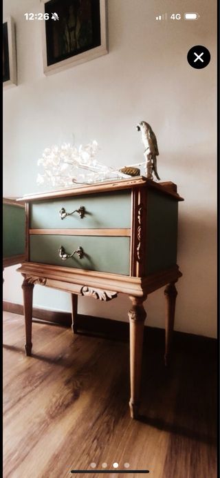 Mesitas noche vintage - Madera