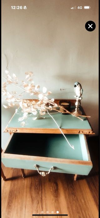 Mesitas noche vintage - Madera