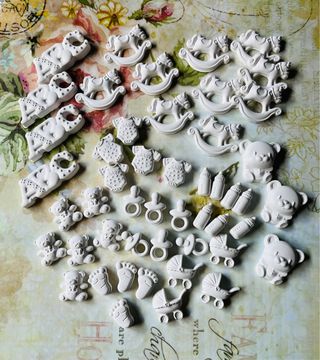 Gessetti nascita bomboniere - 48pz