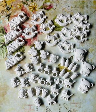 Gessetti nascita bomboniere - 48pz