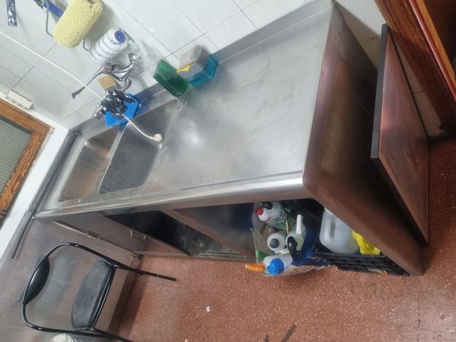 Armario fregadero acero inoxidable