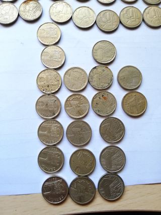 37 Monedas 5 Pesetas Años 90