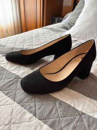 Zapatos La Strada tacón negros - talla 40