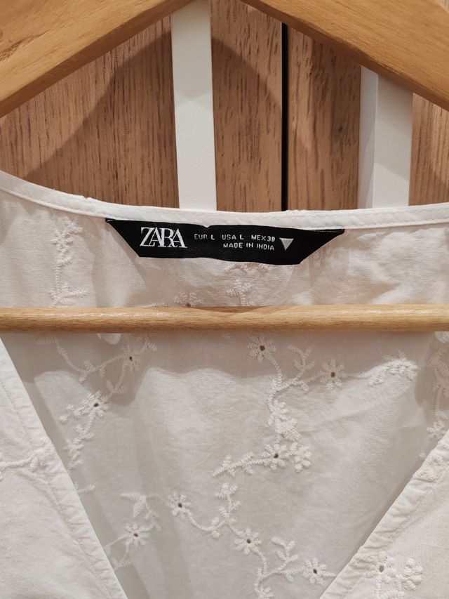Vestido blanco Zara talla L