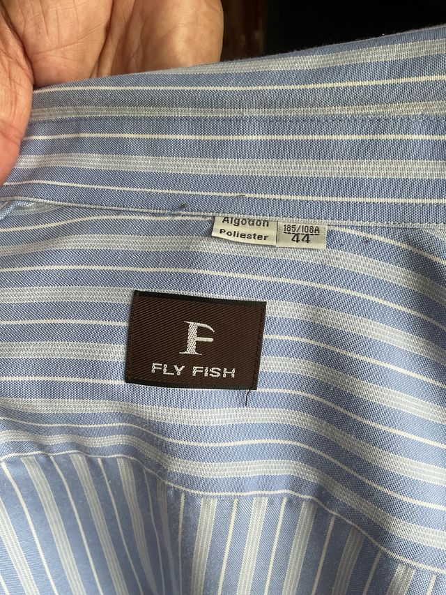 Camisa FLY FISH azul rayas L