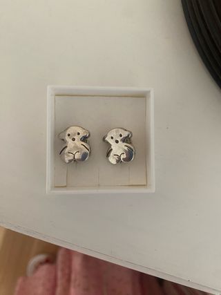 Pendientes TOUS plata
