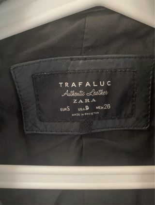 Vintage Chaqueta cuero negra/Zara