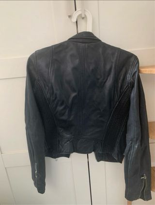 Vintage Chaqueta cuero negra/Zara