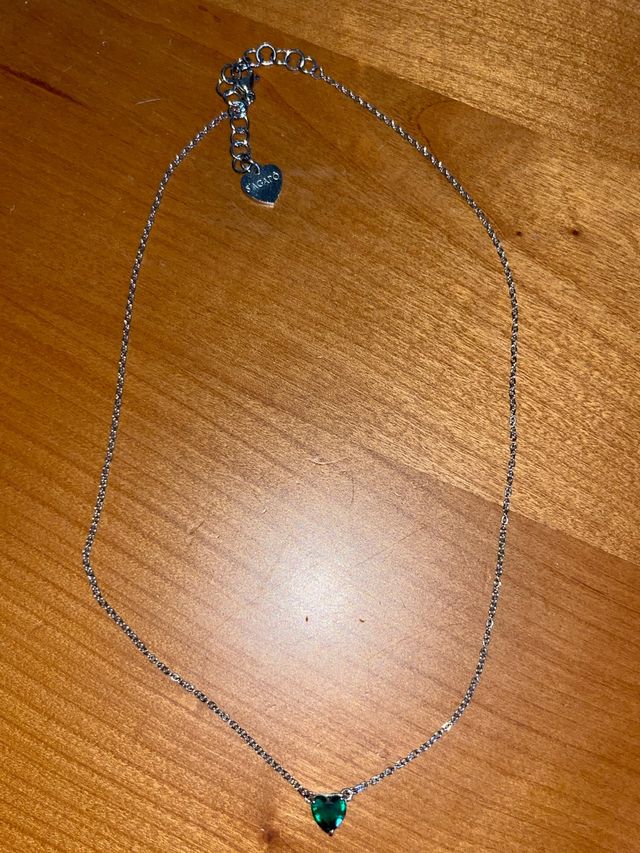 Collana Sagapo cuore verde