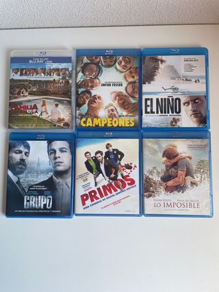 6 Blu-rays: Películas españolas e internacionales