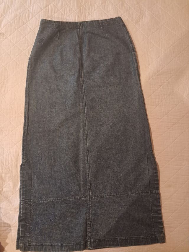 Falda vaquera larga