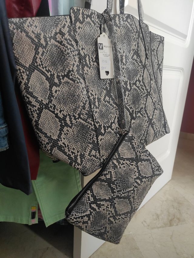 Bolso Shopper reversible + Neceser 