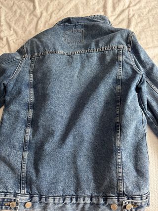 Chaqueta vaquera Zara borrego azul