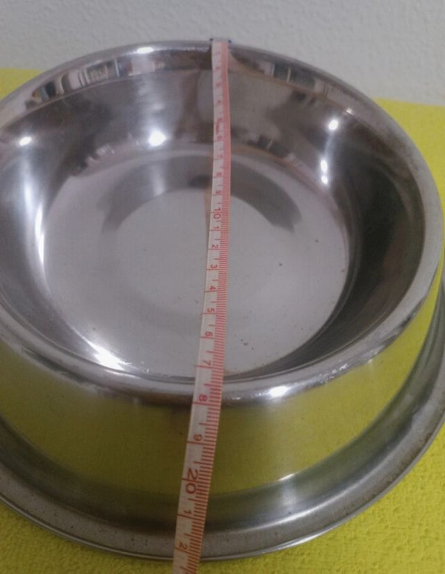 2 Comederos acero inoxidable mascotas