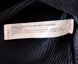 Jersey Uterque Negro Blanco  Talla M