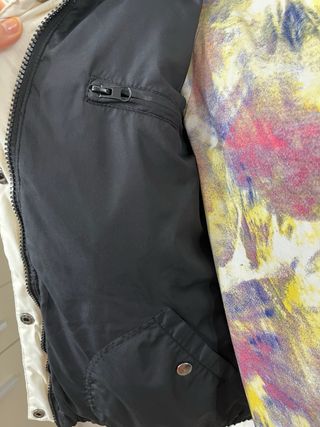 Chaleco reversible beige-negro